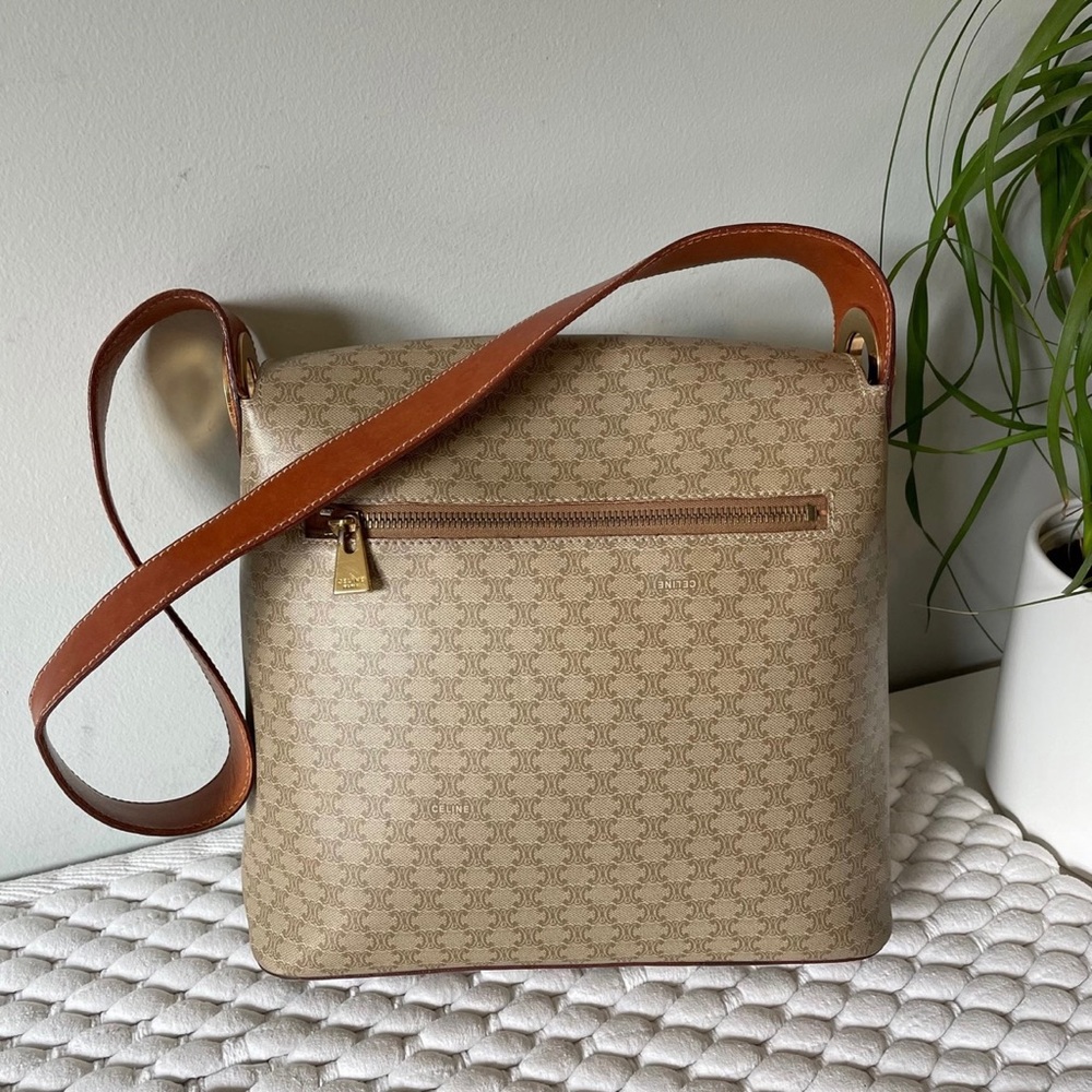 CELINE Shoulder Messenger Bag Macadam - Picture 5 of 10